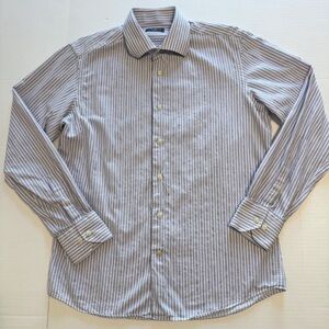 Saks Fifth Avenue Striped Button Down Shirt